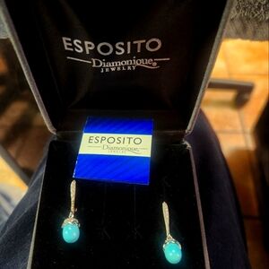 Esposito Turquoise and Silver Earrings